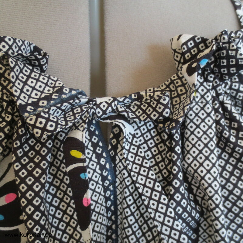 Hochsommer / Strand Kleid aus Yukata Baumwolle, Schmetterlinge, Gr. S