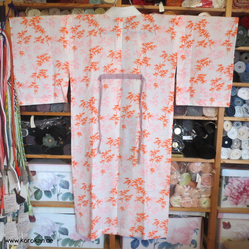 rote Bambus Wollmuslin Juban Unterkimono