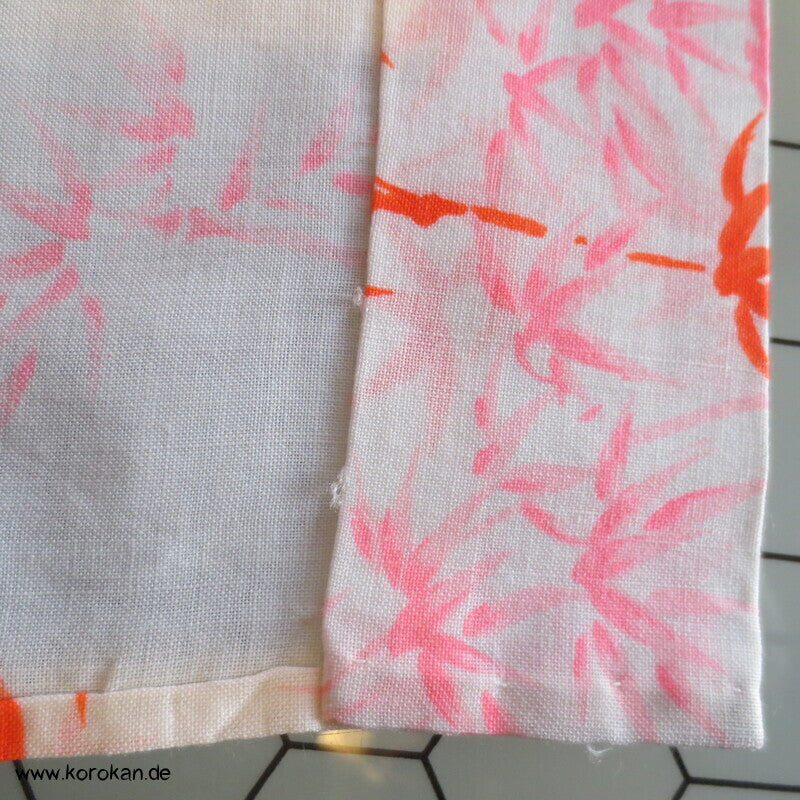 rote Bambus Wollmuslin Juban Unterkimono