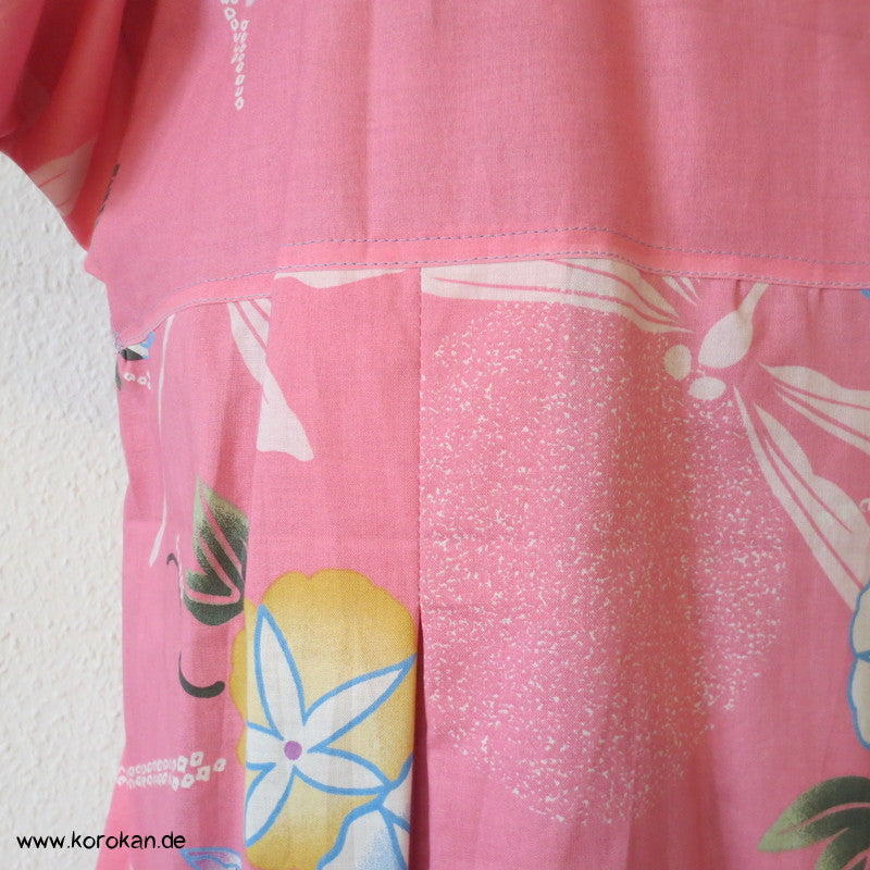 Libelle und Ackerwinden Yukata Baumwolle Zero Waste Kosode Sommerkleid