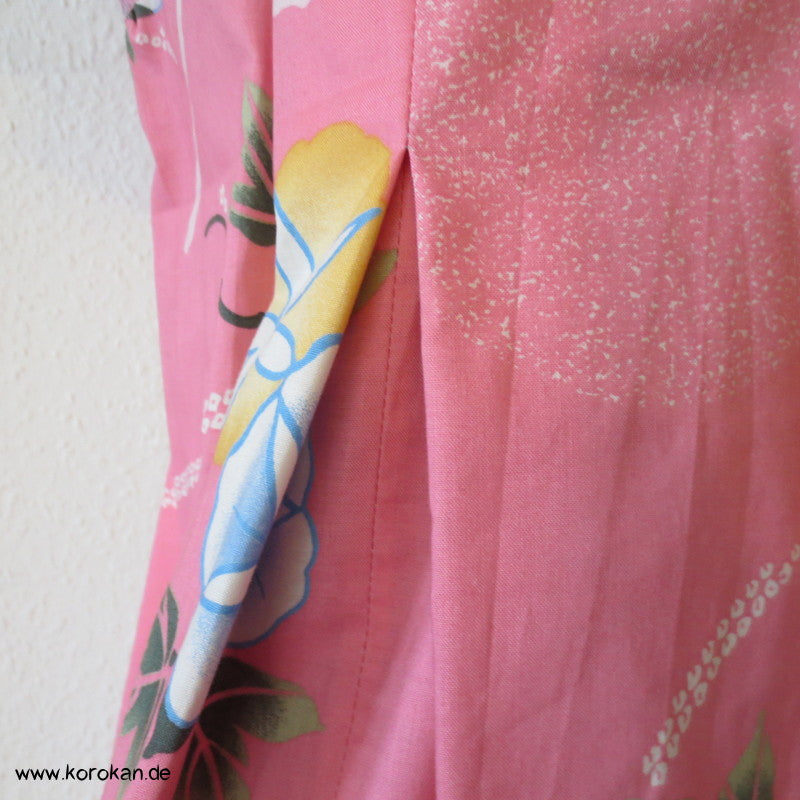 Libelle und Ackerwinden Yukata Baumwolle Zero Waste Kosode Sommerkleid