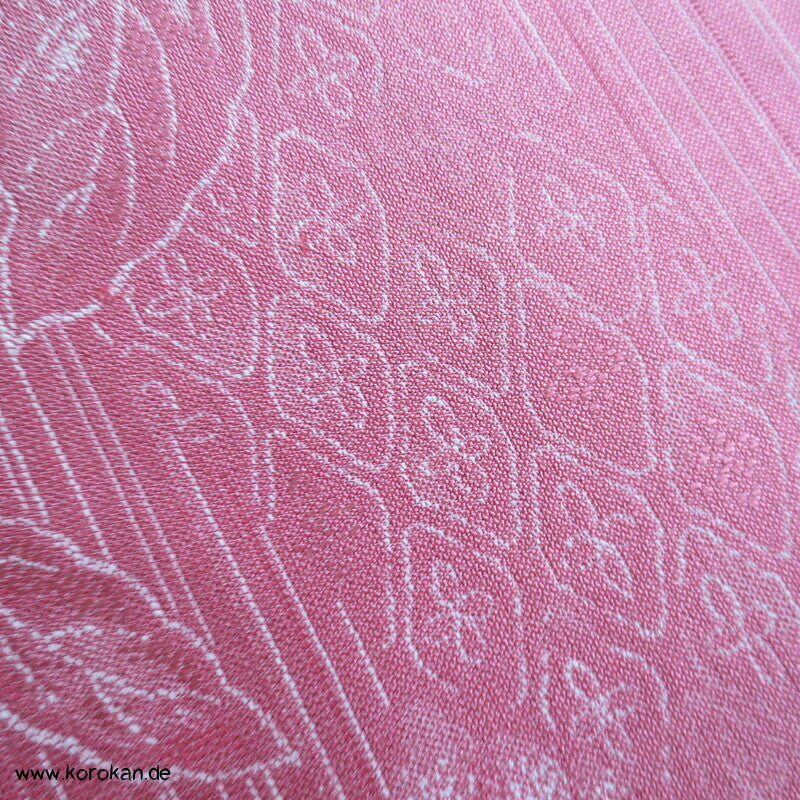 Blätter, klassische Muster Seide / Wolljacquard Kimono Tanmono