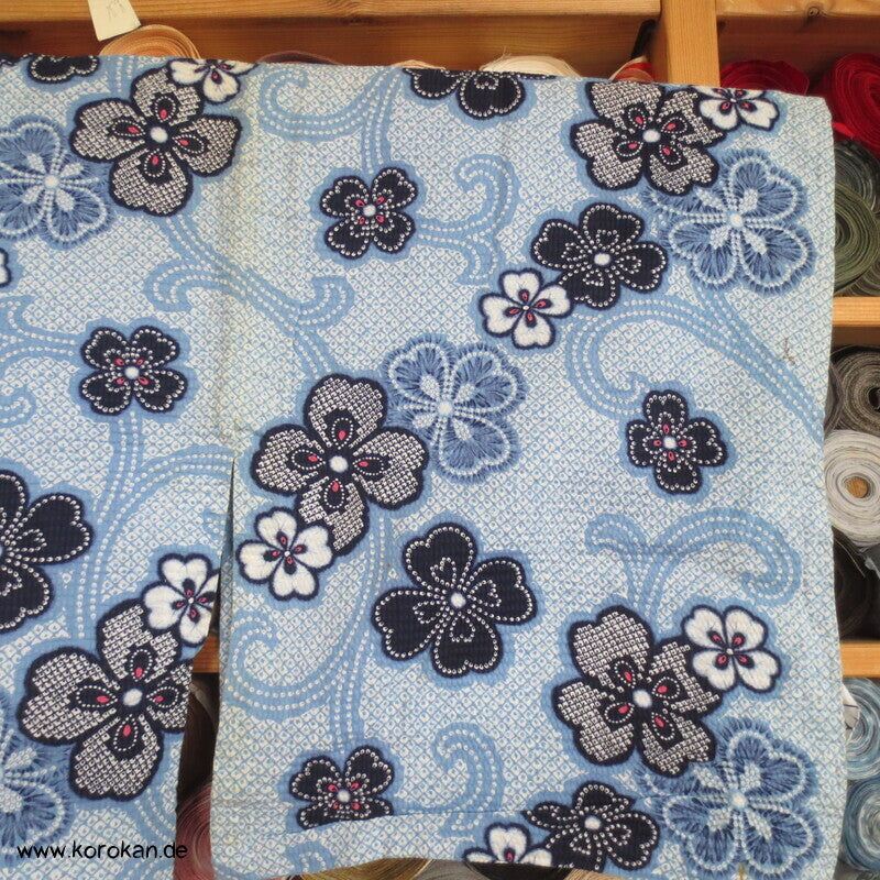 Arimatsu Shibori Yukata, Baumwolle, Sakura