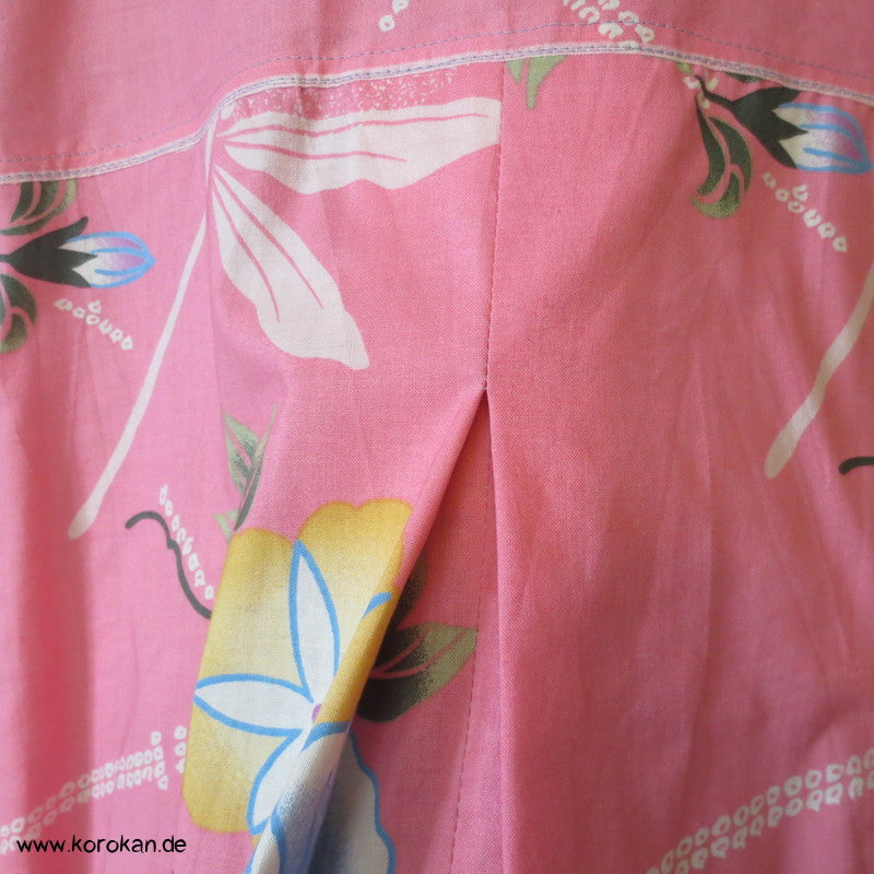 Libelle und Ackerwinden Yukata Baumwolle Zero Waste Kosode Sommerkleid