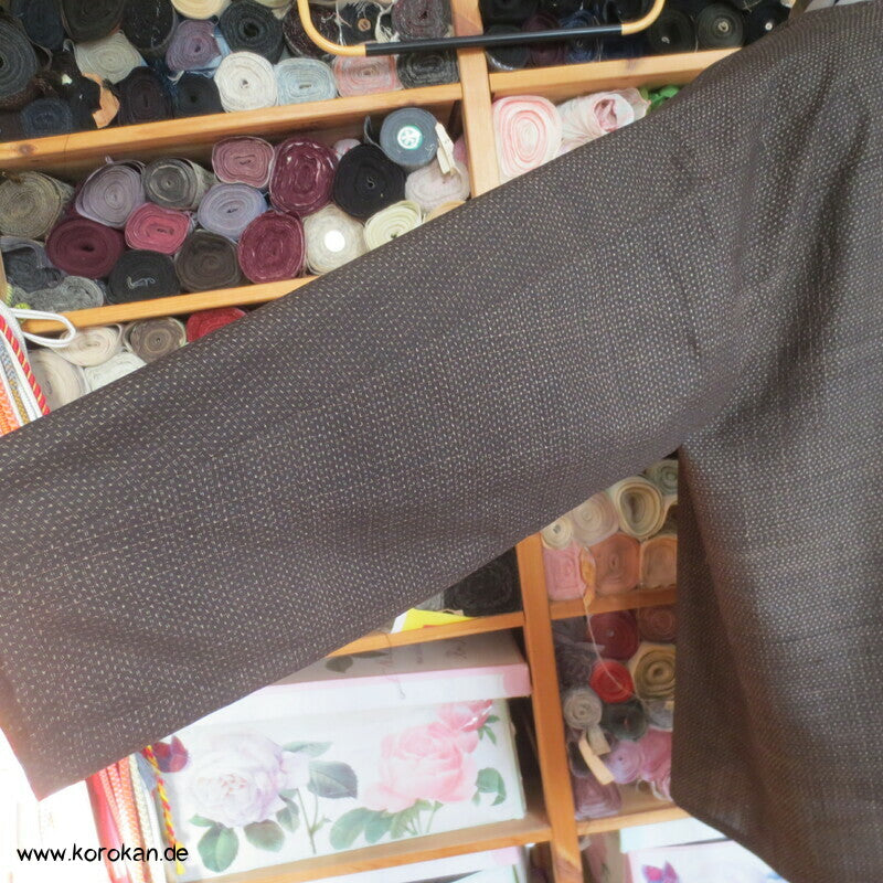 Blusen Shirt aus fein Kasuri Araihari Kimono Seide