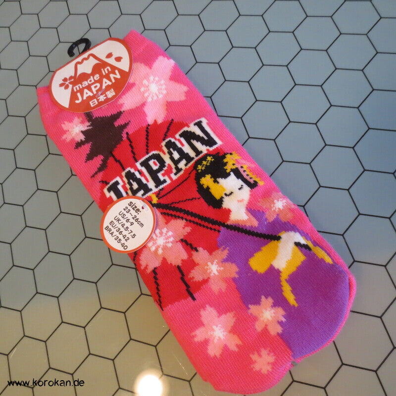 bunte Socken  Japanmotive