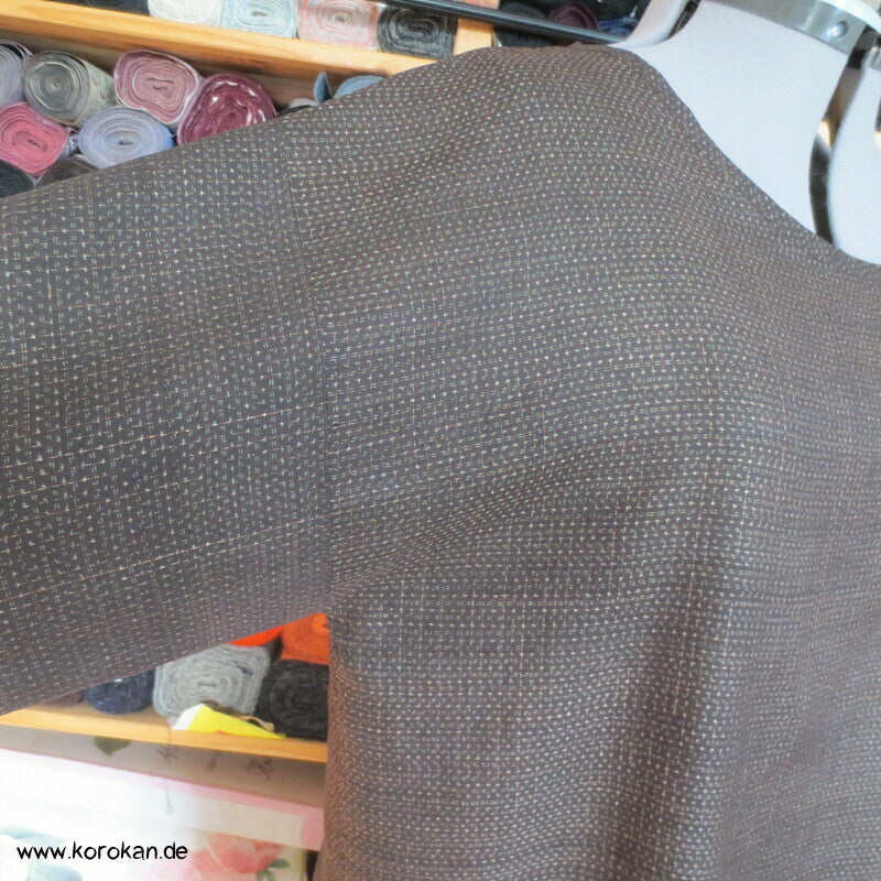 Blusen Shirt aus fein Kasuri Araihari Kimono Seide
