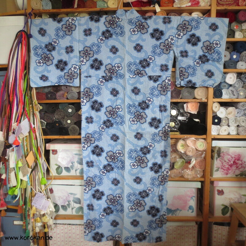 Arimatsu Shibori Yukata, Baumwolle, Sakura