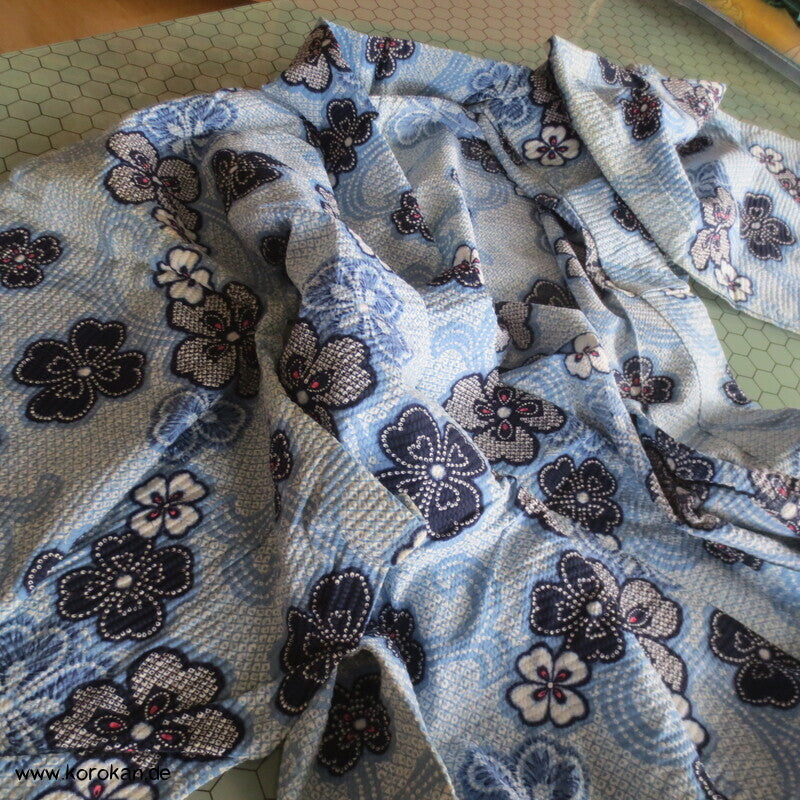 Arimatsu Shibori Yukata, Baumwolle, Sakura