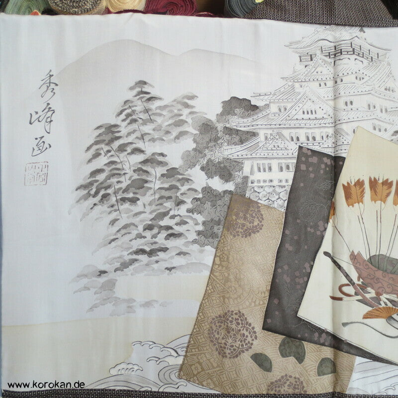 Tsumugi Seiden Haori, Shikishi Futter Burg