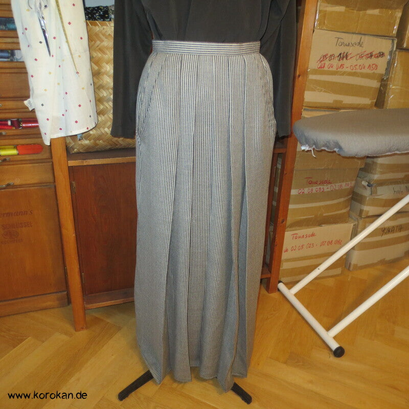 Hakama  - Hosenrock  - gestreifte Wollmischung