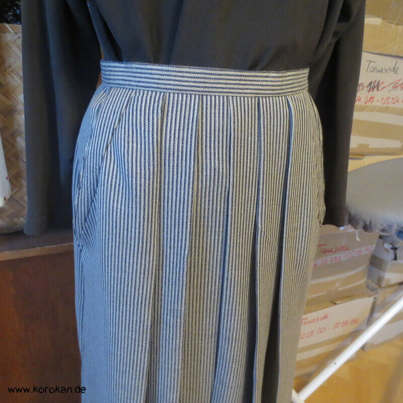 Hakama  - Hosenrock  - gestreifte Wollmischung