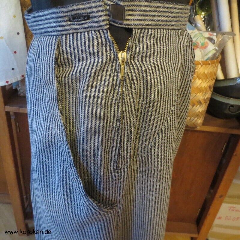 Hakama  - Hosenrock  - gestreifte Wollmischung