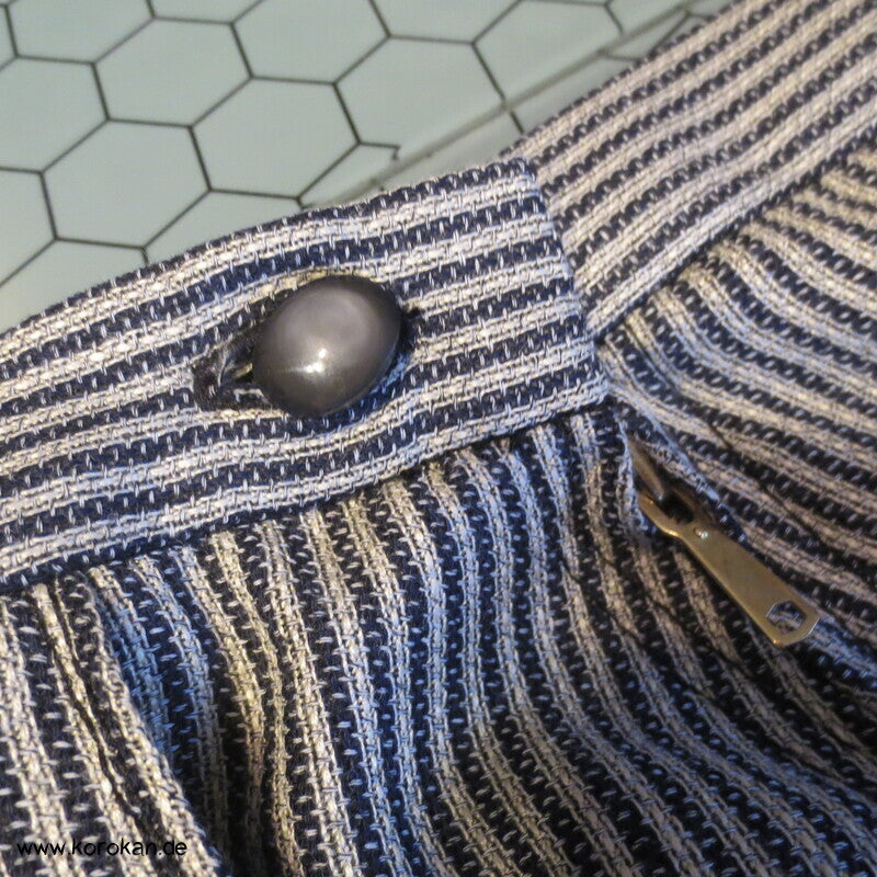 Hakama  - Hosenrock  - gestreifte Wollmischung