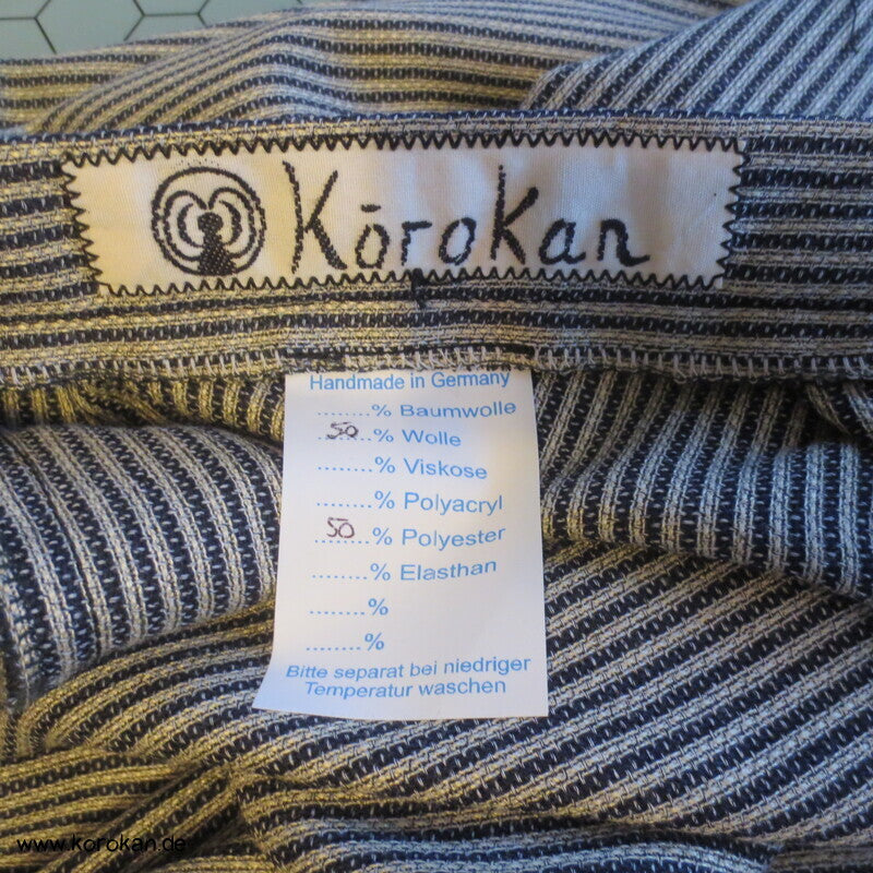 Hakama  - Hosenrock  - gestreifte Wollmischung