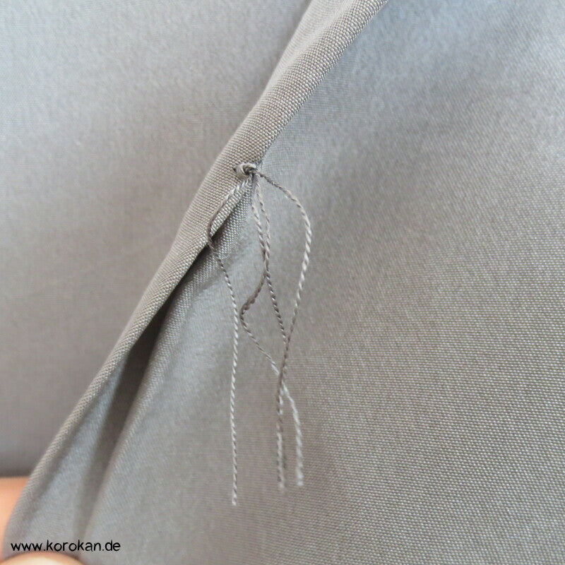 Shibori Nebel, Fächer Juban Unterkimono, Seide