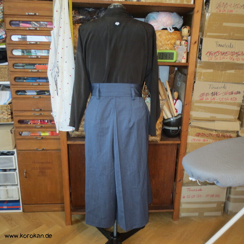 Hakama  - Hosenrock  - gestreifte Cool Wool Schurwolle