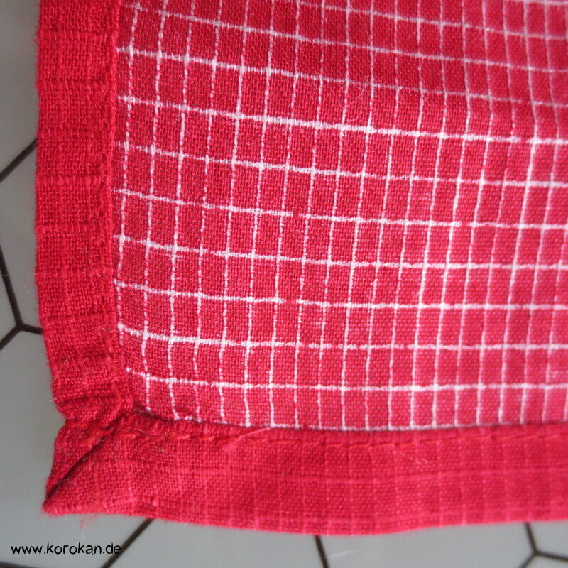 Yukata, reine Baumwolle, Tombo auf rot rosa