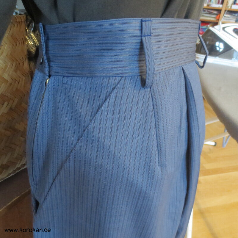 Hakama  - Hosenrock  - gestreifte Cool Wool Schurwolle