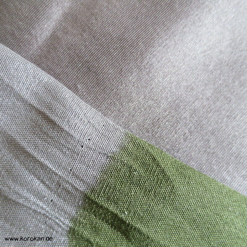 Shibori Nebel, Fächer Juban Unterkimono, Seide