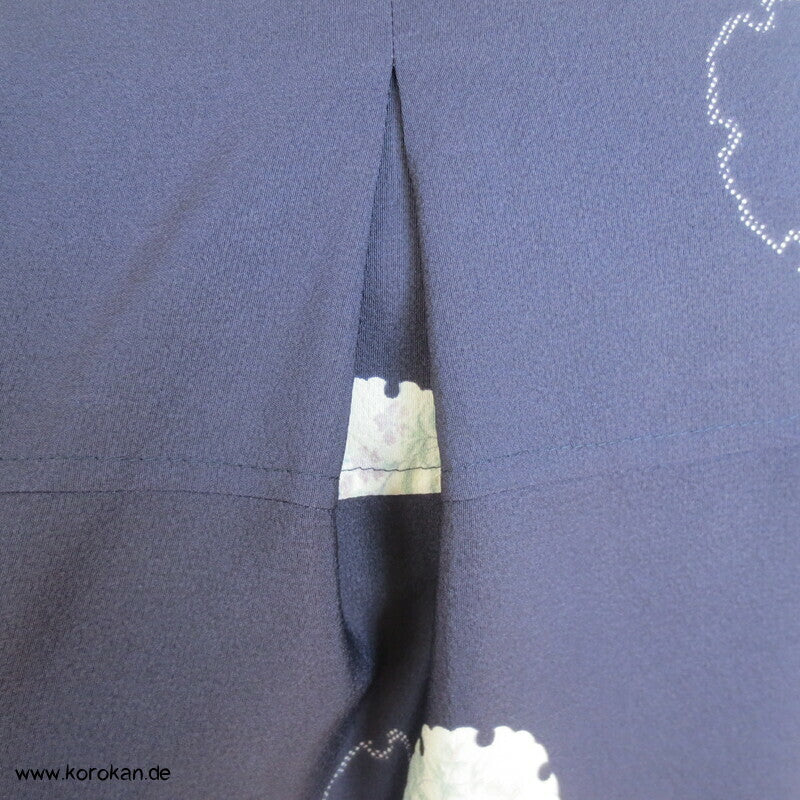 japanischer Schneeflocken Seidencrepe Blusenshirt XL