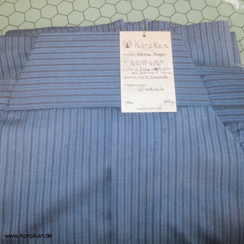 klassische Hakama  - Umanori Hosentyp - neu  - gestreifte Cool Wool