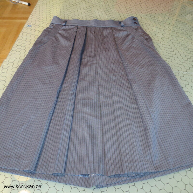 Hakama  - Hosenrock  - gestreifte Cool Wool Schurwolle