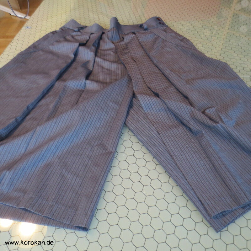 Hakama  - Hosenrock  - gestreifte Cool Wool Schurwolle