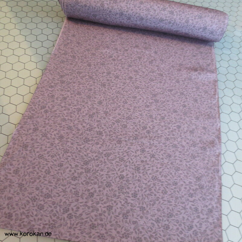 millefleur mauve Kimono Chirimen Crepe Seide