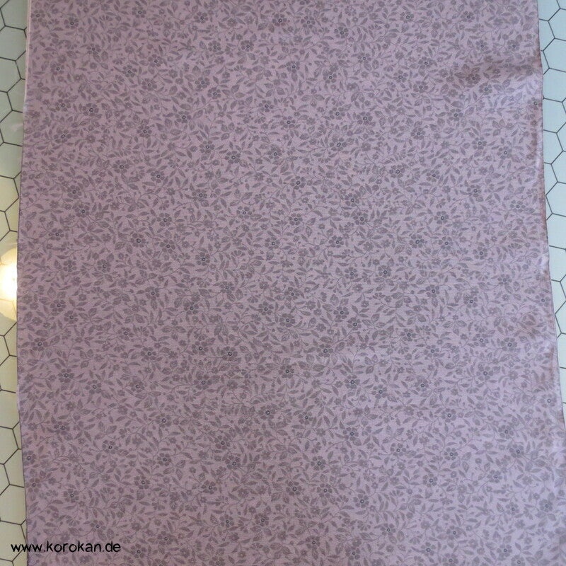 millefleur mauve Kimono Chirimen Crepe Seide