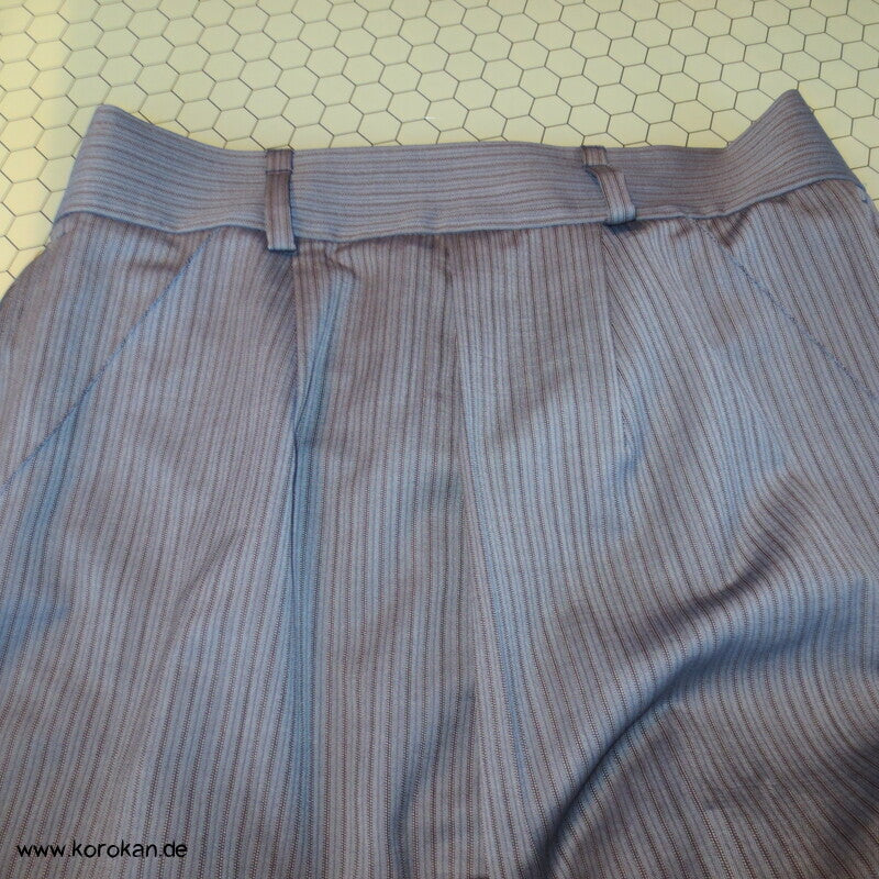 Hakama  - Hosenrock  - gestreifte Cool Wool Schurwolle