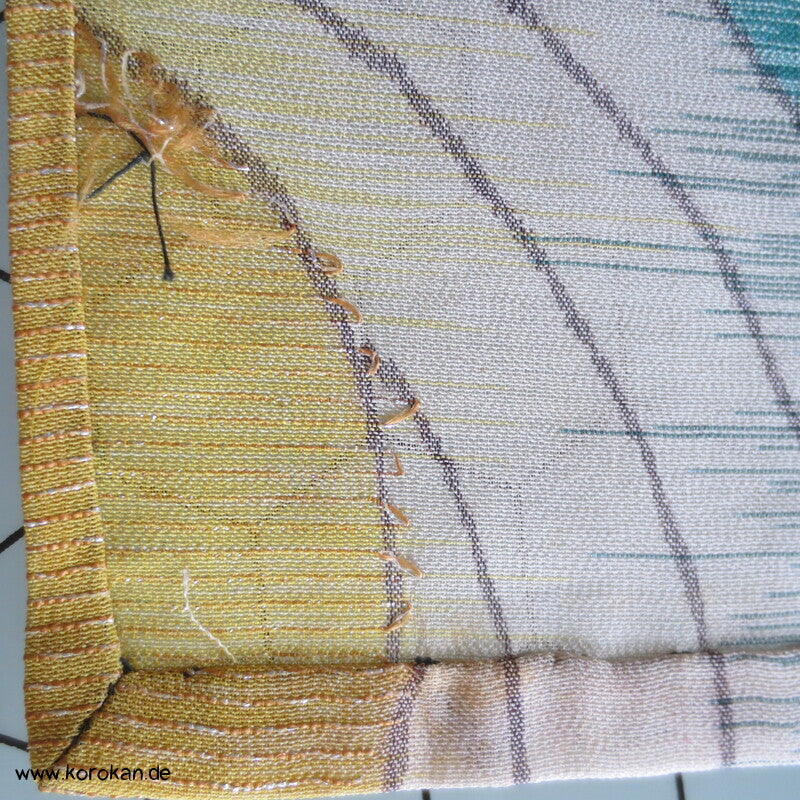Chidori Ichimatsu Kasuri Hitoe Kimono