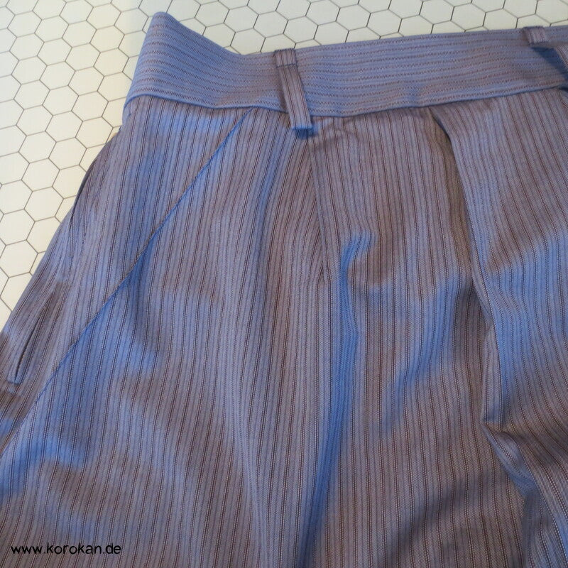 Hakama  - Hosenrock  - gestreifte Cool Wool Schurwolle