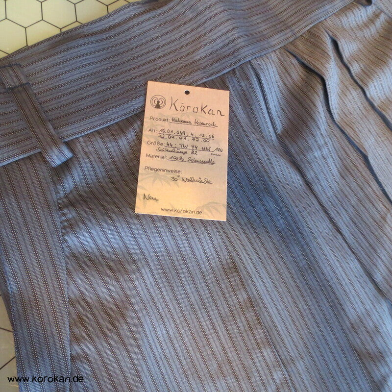 Hakama  - Hosenrock  - gestreifte Cool Wool Schurwolle