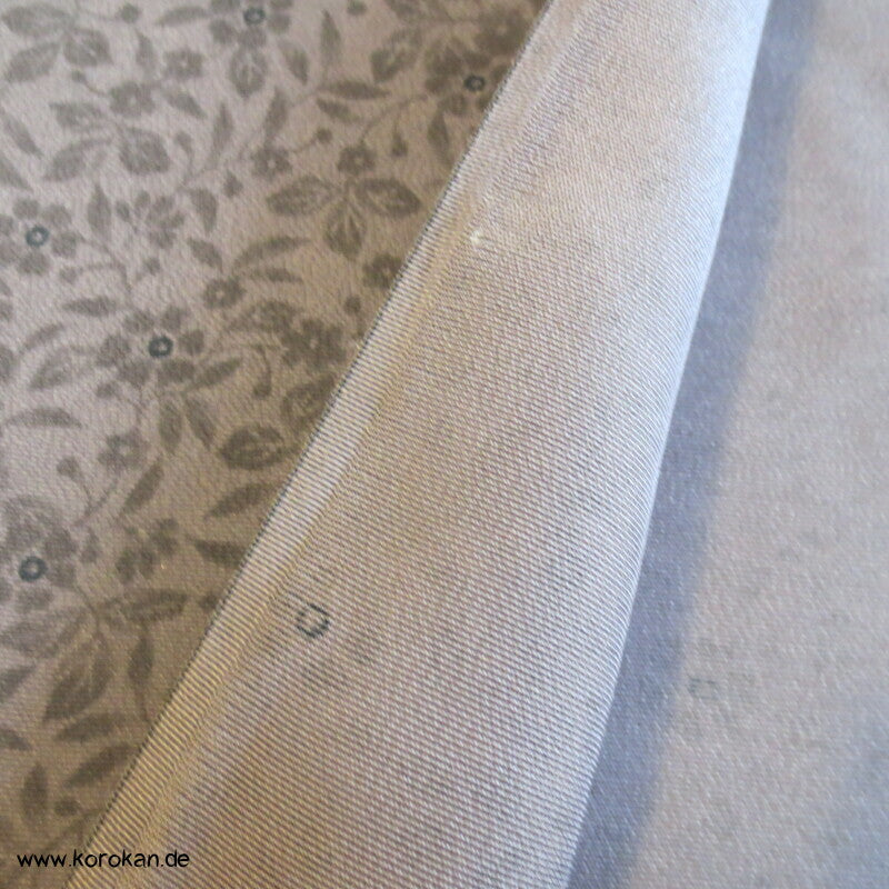 millefleur mauve Kimono Chirimen Crepe Seide