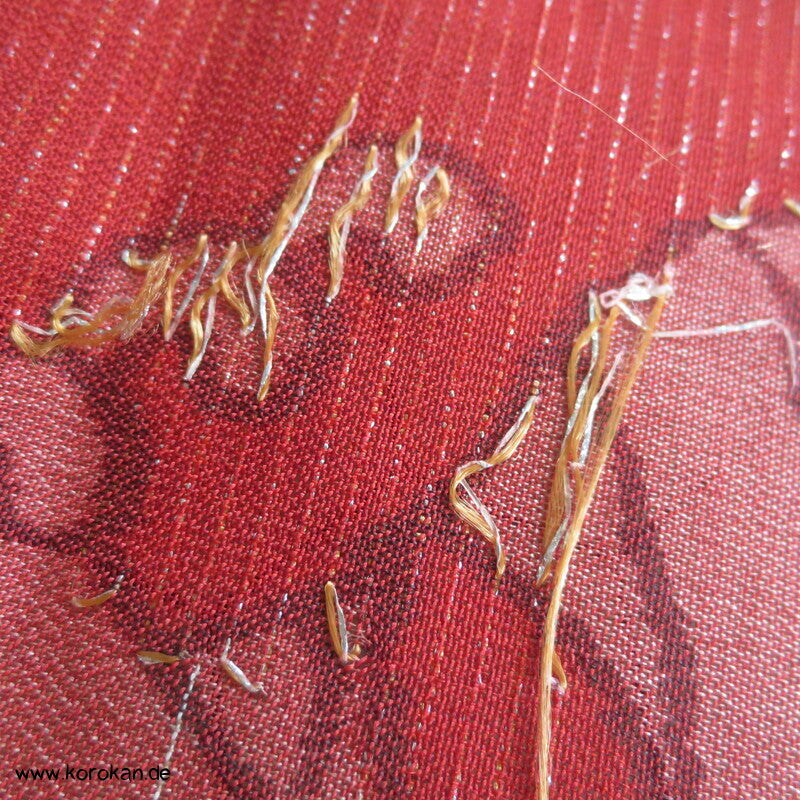 Chidori Ichimatsu Kasuri Hitoe Kimono
