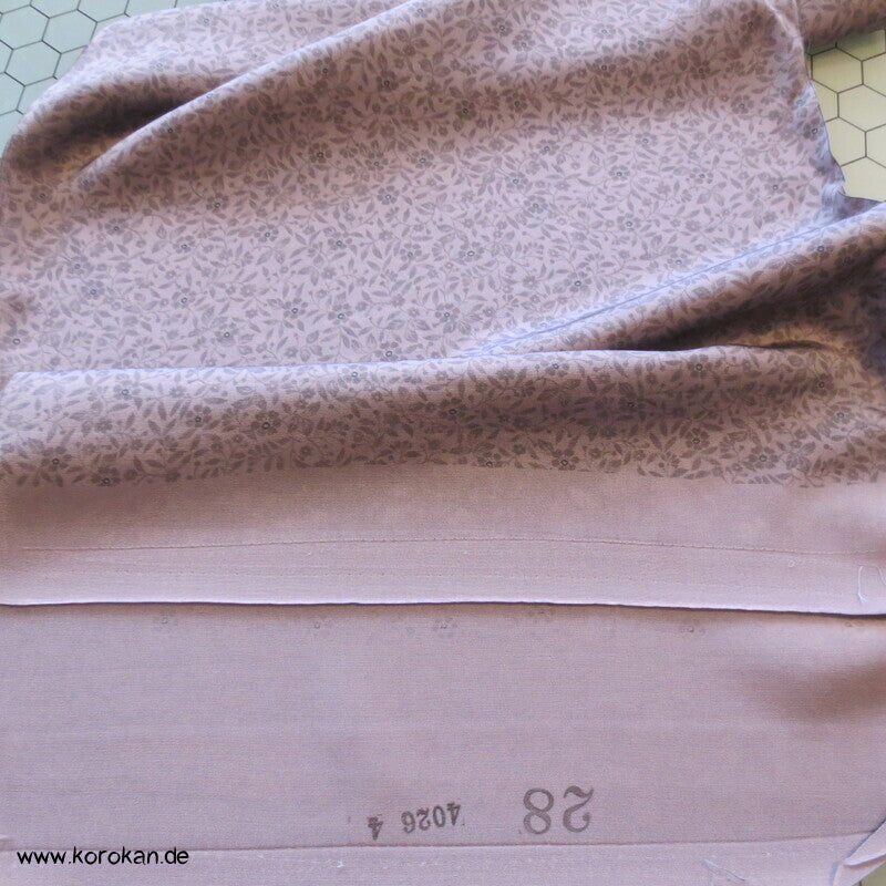 millefleur mauve Kimono Chirimen Crepe Seide