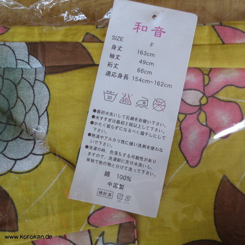 Kugel - Chrysanthemen Yukata, reine Baumwolle