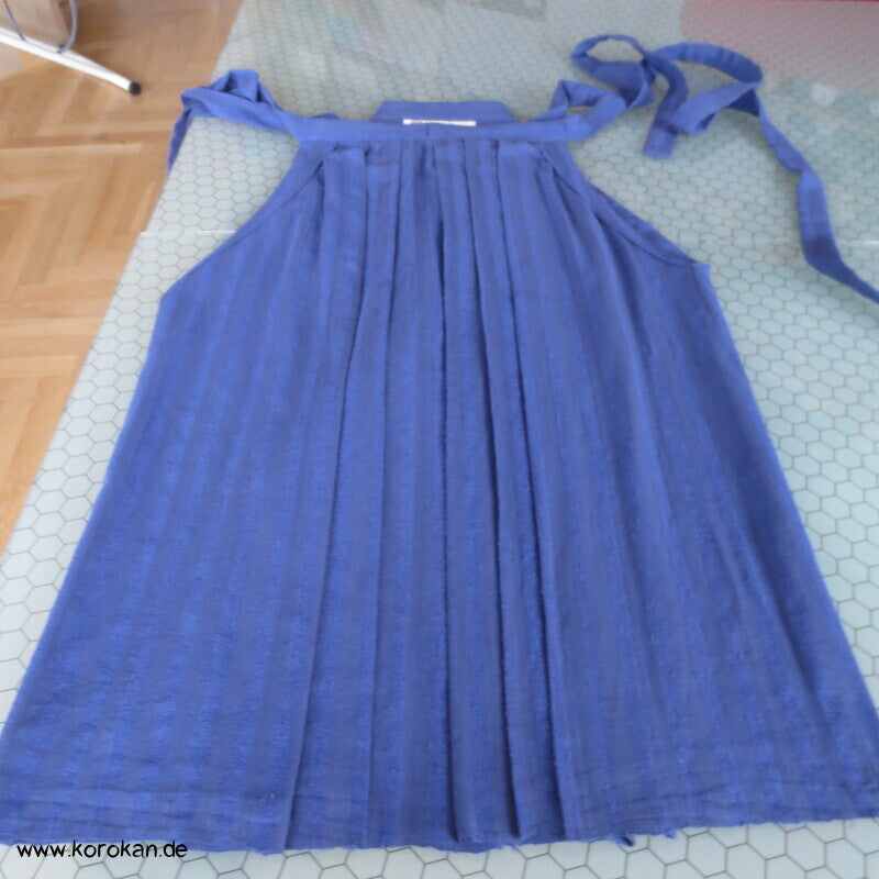 gestreifte Bourette Seiden Hakama  - Umanori Hosentyp - neu