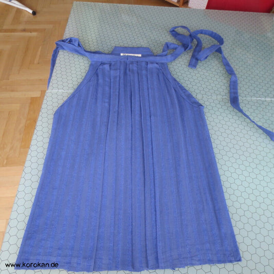gestreifte Bourette Seiden Hakama  - Umanori Hosentyp - neu