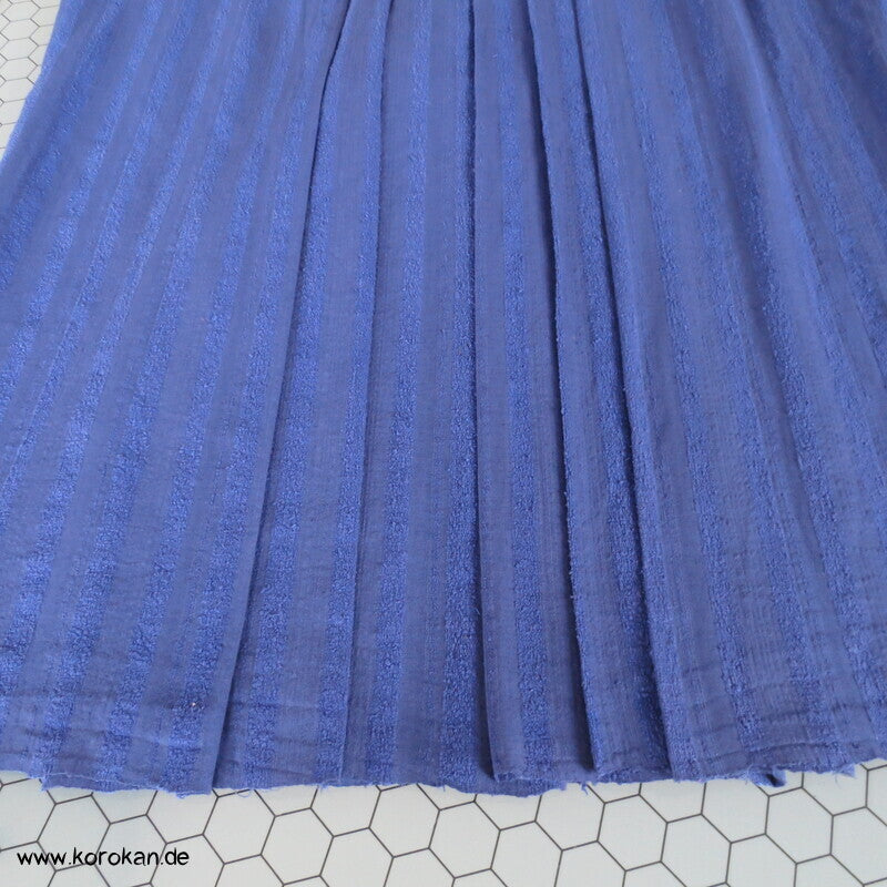 gestreifte Bourette Seiden Hakama  - Umanori Hosentyp - neu