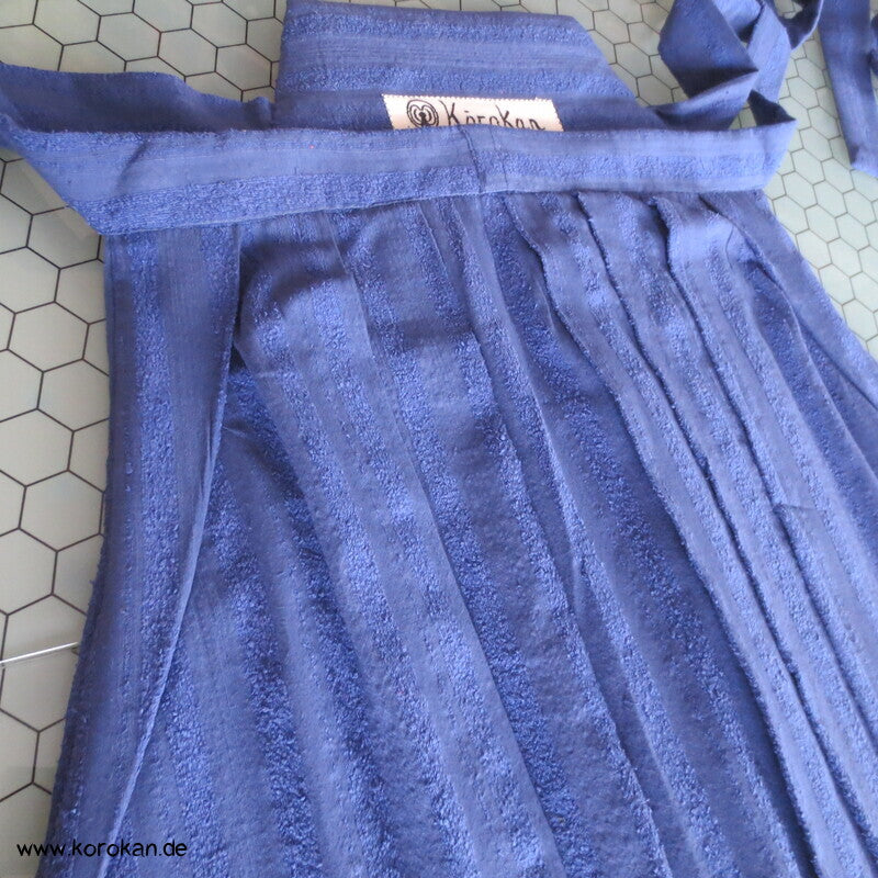 gestreifte Bourette Seiden Hakama  - Umanori Hosentyp - neu