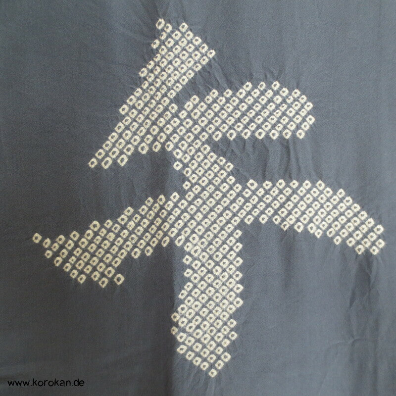 Shibori Kanji Juban Unterkimono, Seide
