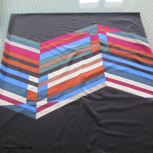 buntes Zick Zack Viscose Jersey