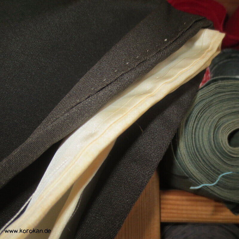 blaugrüner Bambuswald bestickter Tomesode Kimono