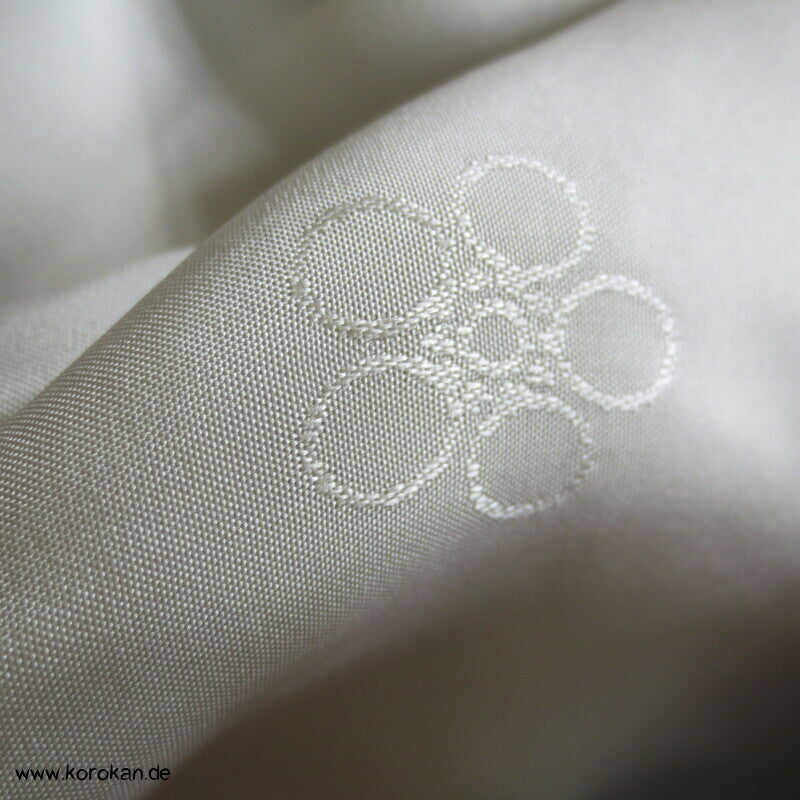 Sakura Blüten auf grau Tsumugi Yamatpo Kimono