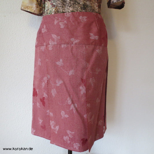 Blätterjacquard Wolle/ Seide/ Cupro Sattelrock
