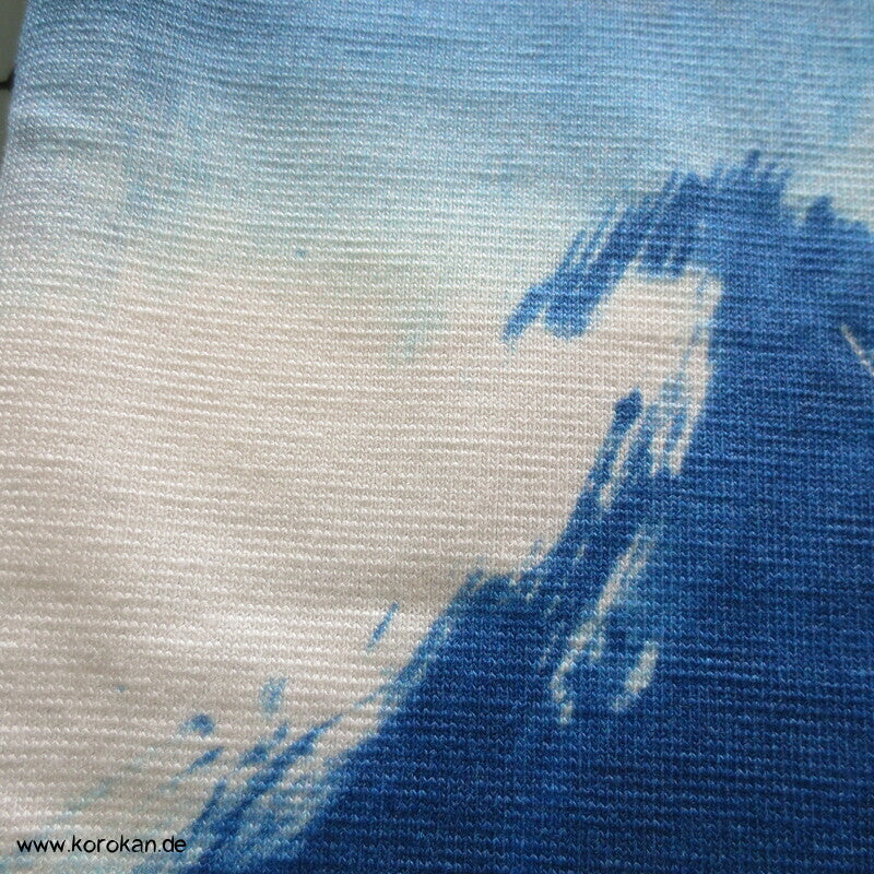 blaue Riesenblüte Viscose Jersey