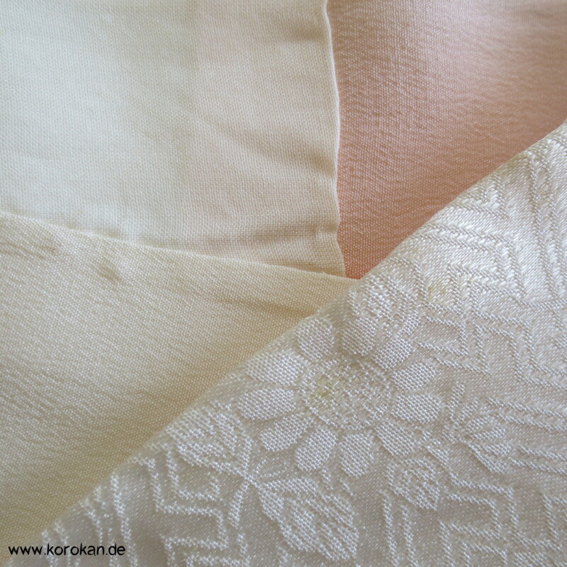 Sonnenaufgang, 4 Jahreszeiten Stickereien Furisode Seiden Kimono