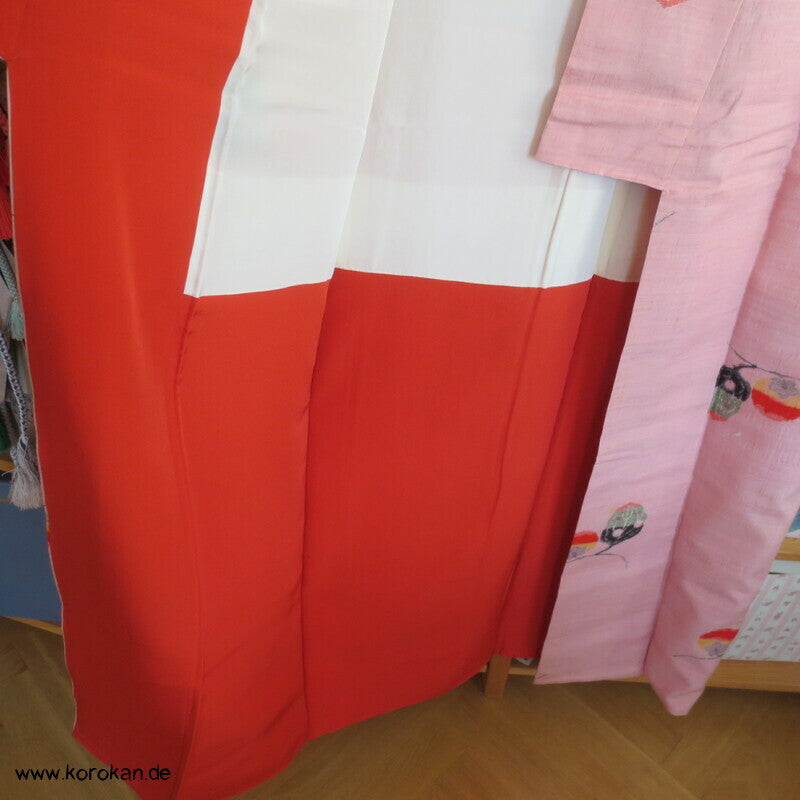 Tsumugi Seide Kasuri Tachibana Blüten in rosa